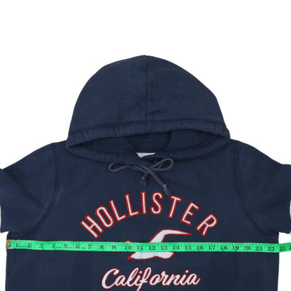 Mens UK Size L Hollister Blue Pullover Hoodie