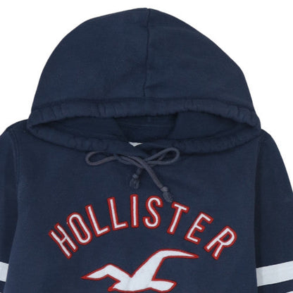 Mens UK Size L Hollister Blue Pullover Hoodie