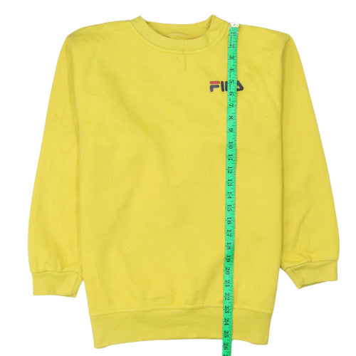 Mens UK Size S FILA Yellow Pullover Sweatshirt