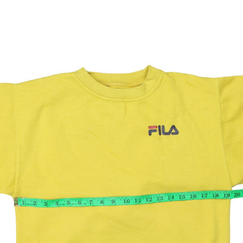 Mens UK Size S FILA Yellow Pullover Sweatshirt