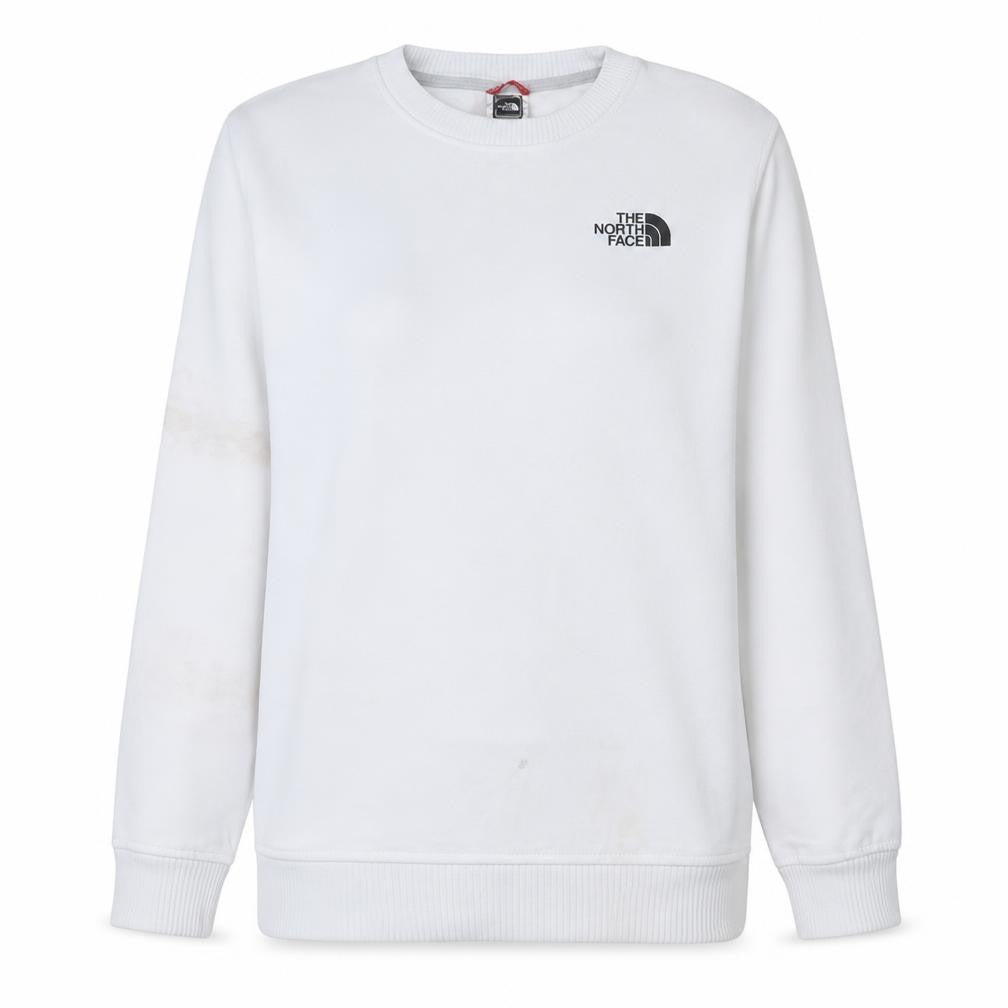 Womens UK Size S The North Face White Pullover Sweatshirt