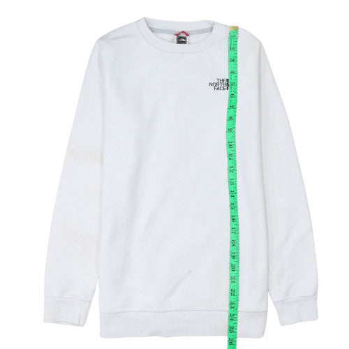 Womens UK Size S The North Face White Pullover Sweatshirt