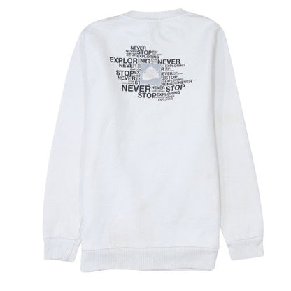 Womens UK Size S The North Face White Pullover Sweatshirt