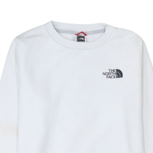 Womens UK Size S The North Face White Pullover Sweatshirt