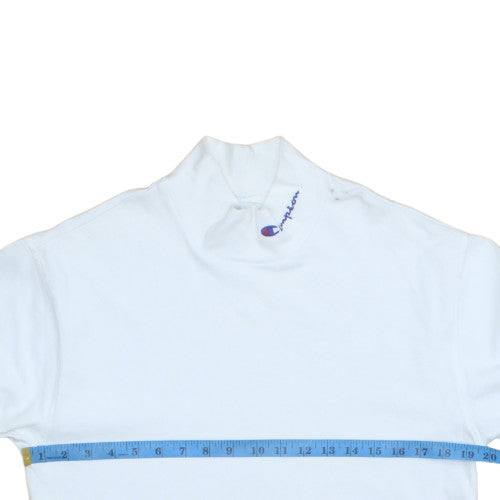 Mens UK Size M Champion White Pullover Sweatshirt