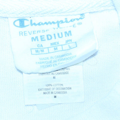 Mens UK Size M Champion White Pullover Sweatshirt