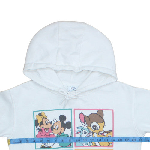 Womens UK Size 2XS Primark White Pullover Hoodie