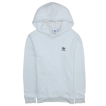 Mens UK Size S adidas White Pullover Hoodie
