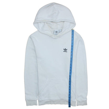 Mens UK Size S adidas White Pullover Hoodie
