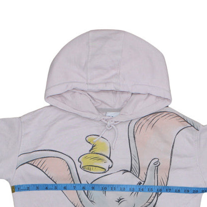 Womens UK Size XS Disney Pink Pullover Hoodie