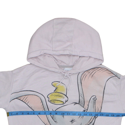 Womens UK Size XS Disney Pink Pullover Hoodie