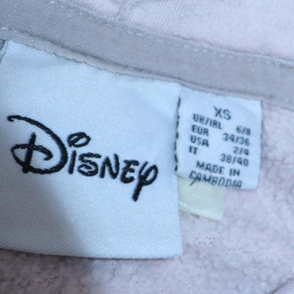 Womens UK Size XS Disney Pink Pullover Hoodie