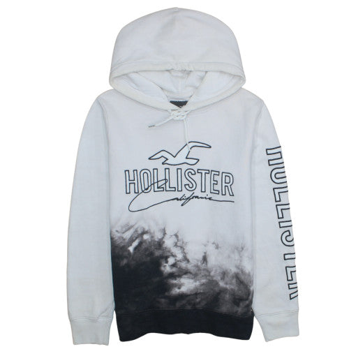 Mens UK Size S Hollister White Pullover Hoodie