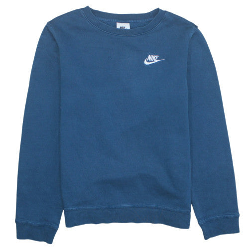 Teens UK Size L Nike Blue Pullover Sweatshirt