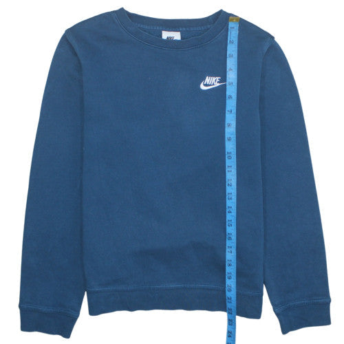 Teens UK Size L Nike Blue Pullover Sweatshirt