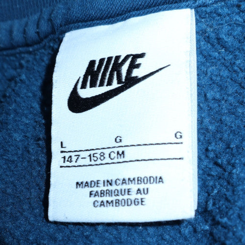 Teens UK Size L Nike Blue Pullover Sweatshirt