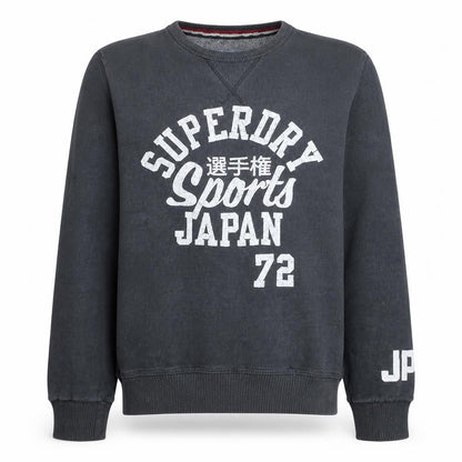 Mens UK Size L Superdry Black Pullover Sweatshirt