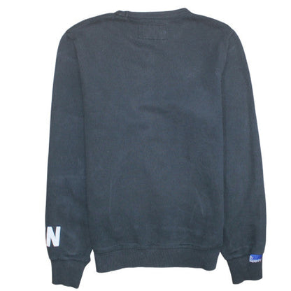 Mens UK Size L Superdry Black Pullover Sweatshirt
