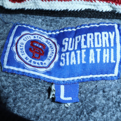 Mens UK Size L Superdry Black Pullover Sweatshirt