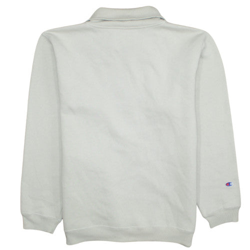 Mens UK Size M Champion White Henley Sweatshirt