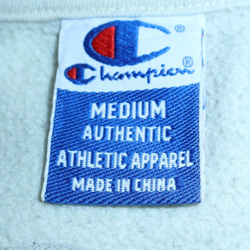 Mens UK Size M Champion White Henley Sweatshirt