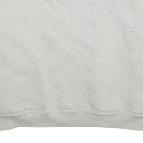 Mens UK Size M Champion White Henley Sweatshirt