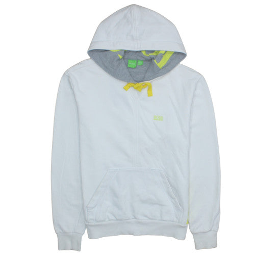 Mens UK Size L Boss White Pullover Hoodie