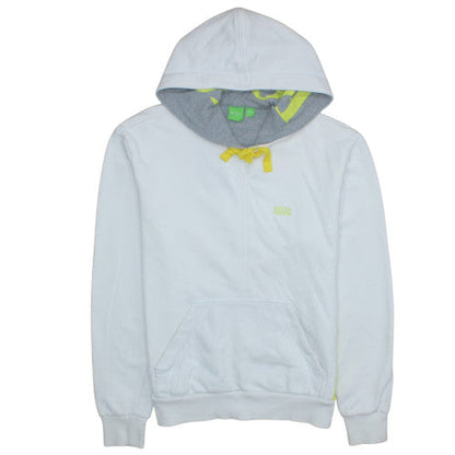 Mens UK Size L Boss White Pullover Hoodie