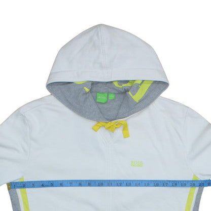 Mens UK Size L Boss White Pullover Hoodie