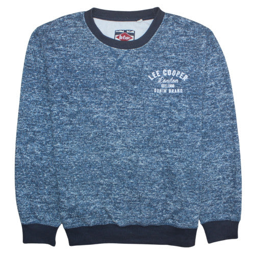 Mens UK Size 2XL Lee Cooper Blue Pullover Sweatshirt