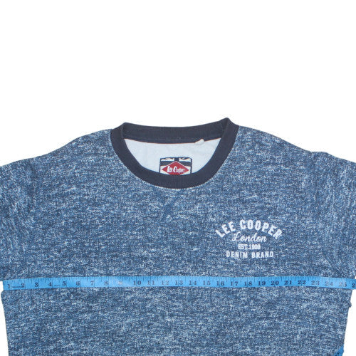 Mens UK Size 2XL Lee Cooper Blue Pullover Sweatshirt