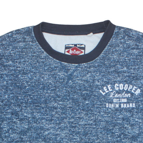 Mens UK Size 2XL Lee Cooper Blue Pullover Sweatshirt