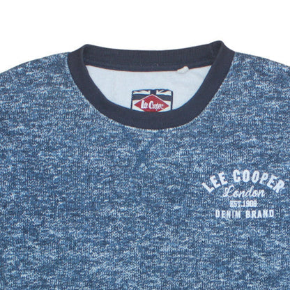 Mens UK Size 2XL Lee Cooper Blue Pullover Sweatshirt