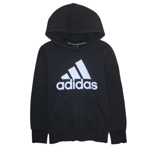 Womens UK Size 12-14 adidas Black Pullover Hoodie