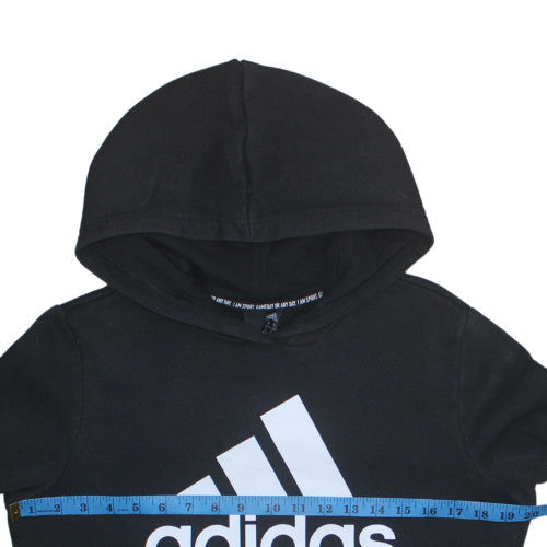 Womens UK Size 12-14 adidas Black Pullover Hoodie