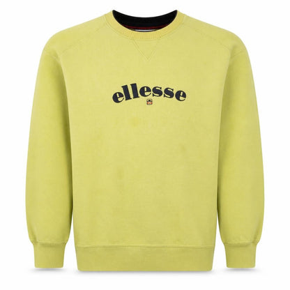 Mens UK Size M ellesse Yellow Pullover Sweatshirt