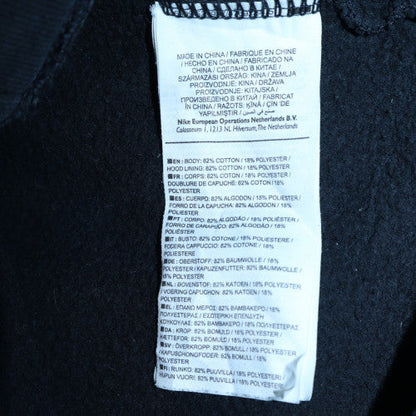 Mens UK Size XS Nike Black Full Zip Hoodie