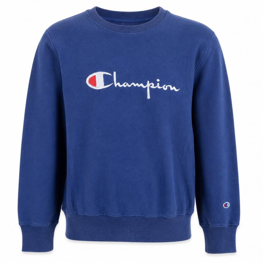 Mens UK Size L Champion Blue Pullover Sweatshirt