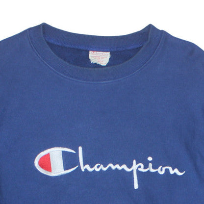 Mens UK Size L Champion Blue Pullover Sweatshirt