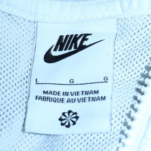 Mens UK Size L Nike White Full Zip Hoodie