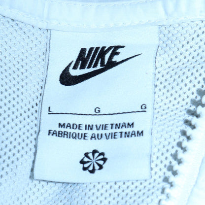 Mens UK Size L Nike White Full Zip Hoodie