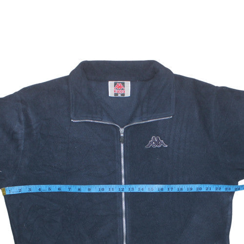Mens UK Size M Kappa Black Full Zip Sweatshirt