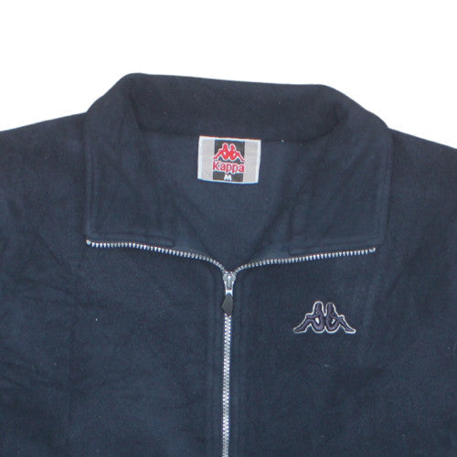 Mens UK Size M Kappa Black Full Zip Sweatshirt