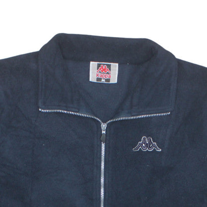 Mens UK Size M Kappa Black Full Zip Sweatshirt