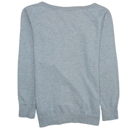 Womens UK Size L Nike Grey Pullover Sweatshirt