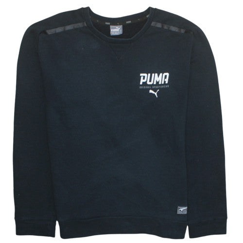Mens UK Size L PUMA Black Pullover Sweatshirt