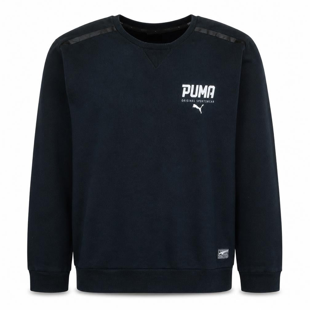 Mens UK Size L PUMA Black Pullover Sweatshirt