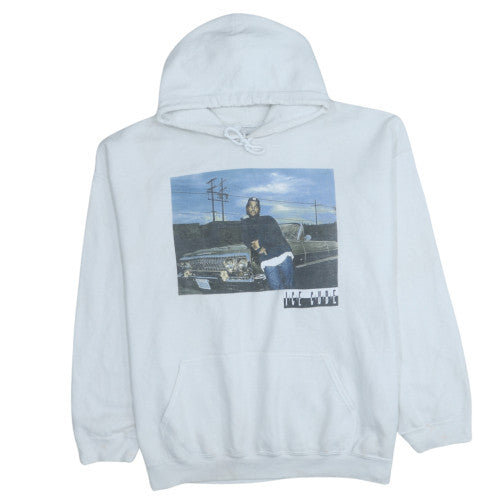 Mens UK Size L Ice Cube White Pullover Hoodie