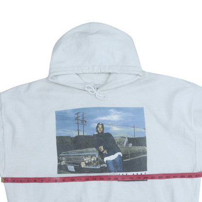 Mens UK Size L Ice Cube White Pullover Hoodie