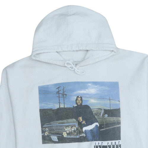 Mens UK Size L Ice Cube White Pullover Hoodie